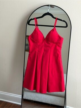Shareen Collections Australia Red Fit & Flare Dress Size 10